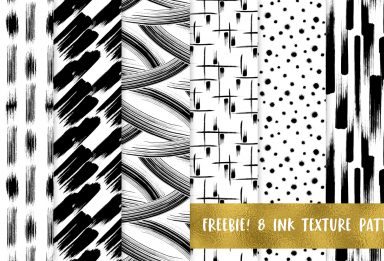 freebie: 8 Seamless Ink Texture Patterns