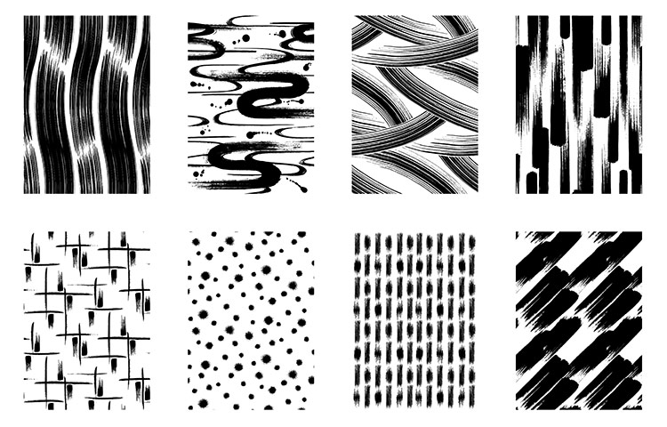 all seamless ink texture patterns