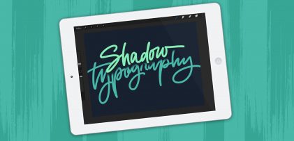 iPad Lettering: Create Shadow Depth Typography in Procreate