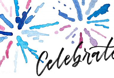 create quick and colorful watercolor fireworks