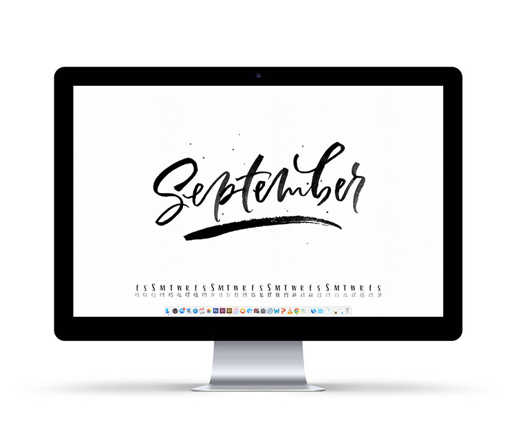 free september 2017 desktop wallpaper with dates