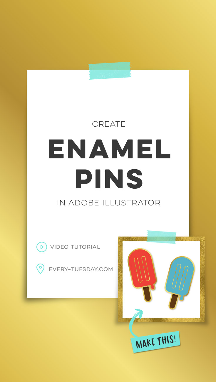 create enamel pins in adobe illustrator