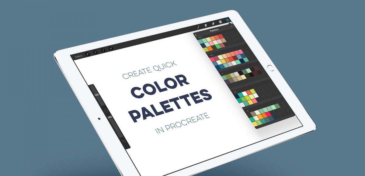 create quick color palettes in procreate