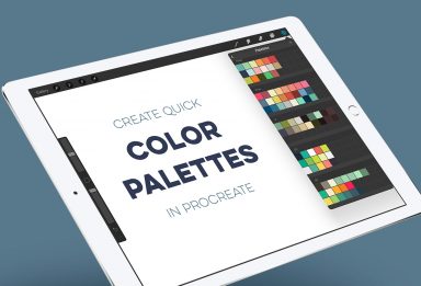 create quick color palettes in procreate