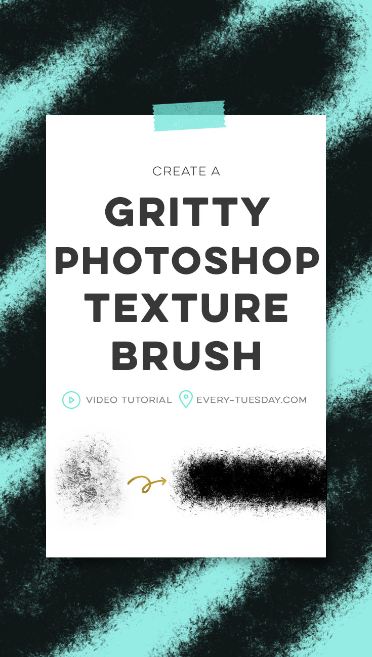 create a gritty photoshop texture brush