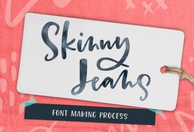 the making of the skinny jeans font trio