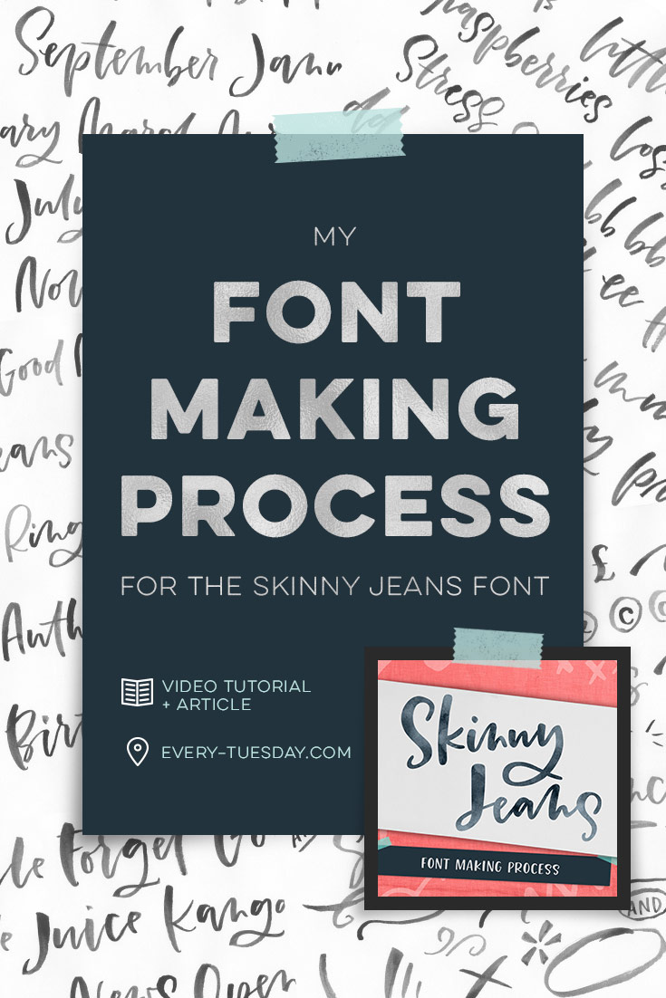 The making of the skinny jeans font trio