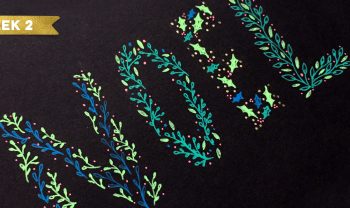 holiday hand lettering projects week 2