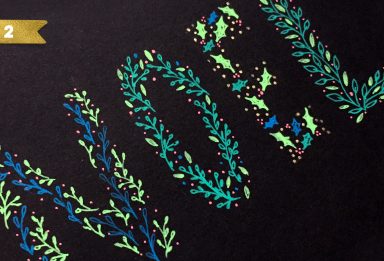 holiday hand lettering projects week 2