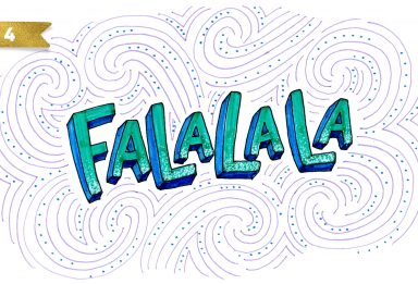 holiday hand lettering projects week 4