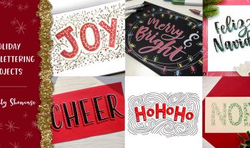 holiday hand lettering projects showcase