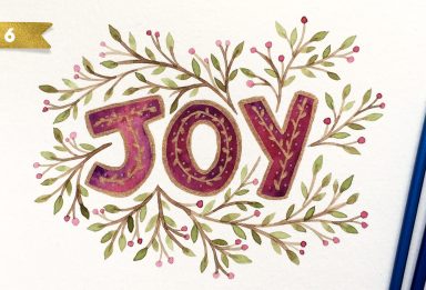 holiday hand lettering projects week 6