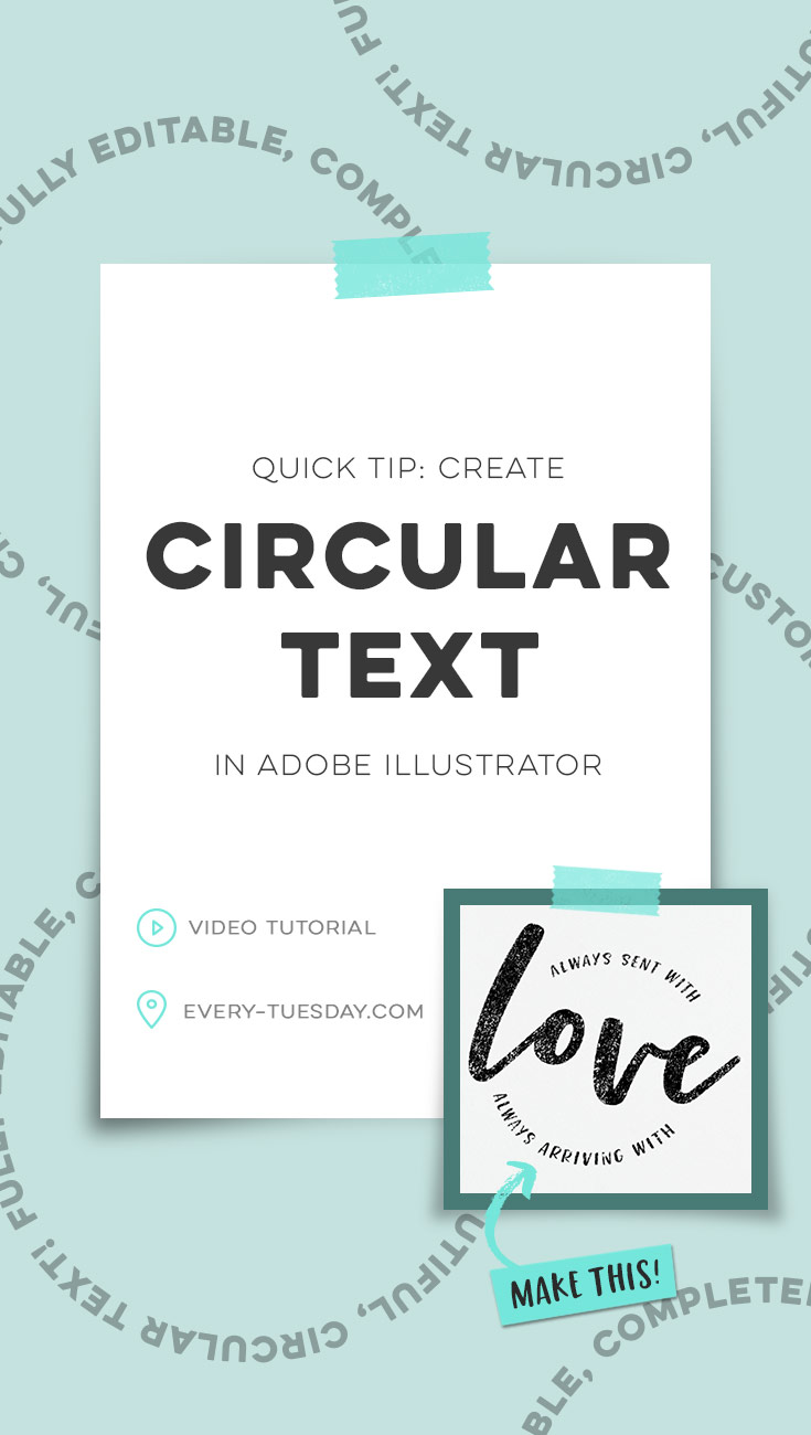 create circular text in adobe illustrator