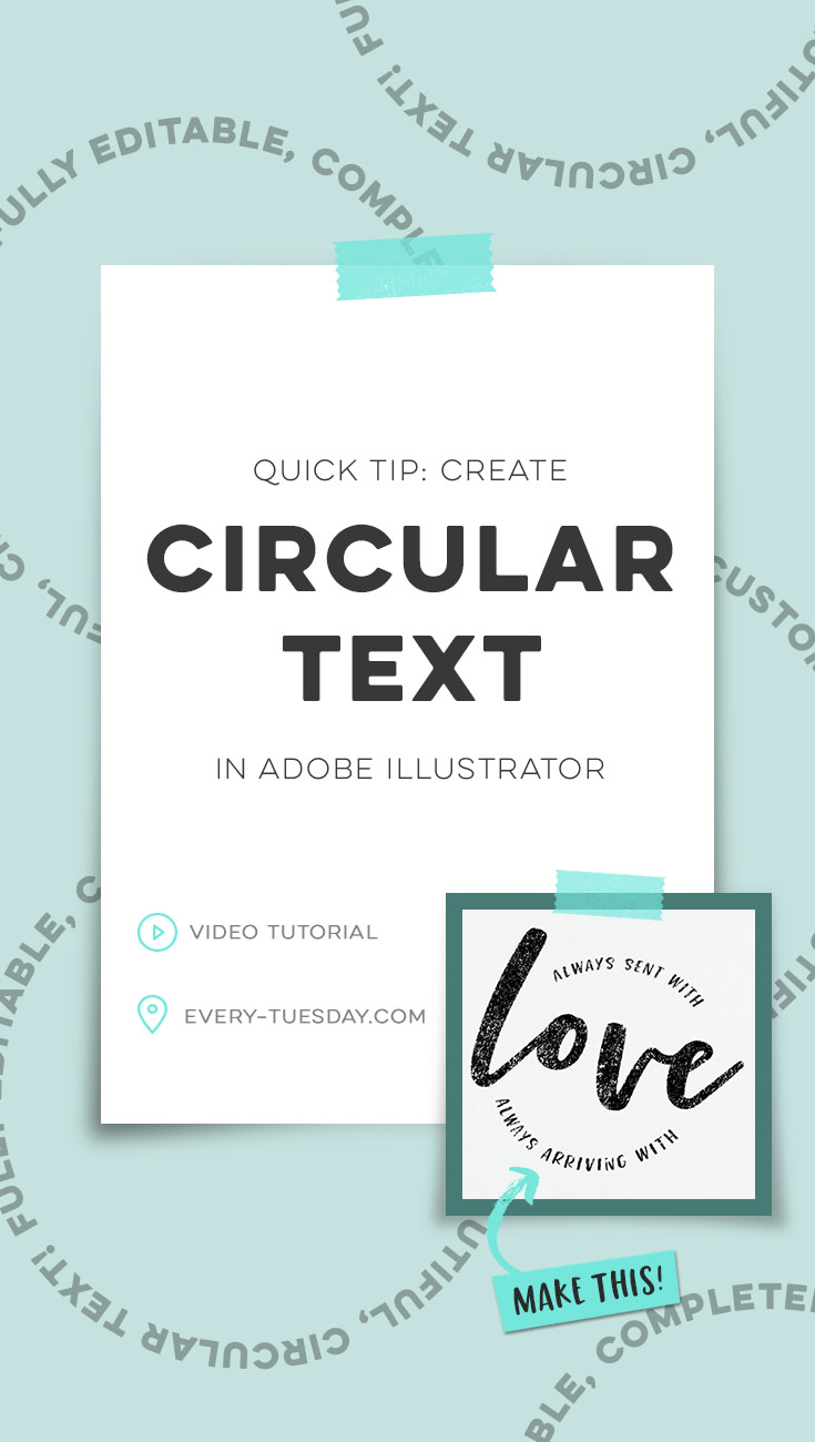 how to make round text in adobe illustrator