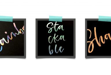 3 blending effects using metallic watercolors