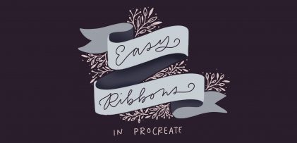 Create Easy Ribbons in Procreate