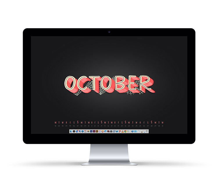 october desktop wallpaper with dates