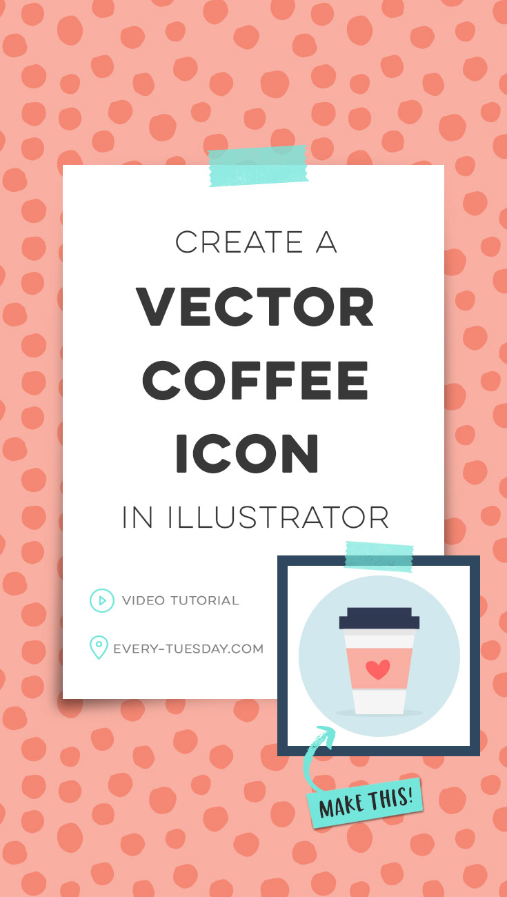 create a vector coffee icon in adobe illustrator