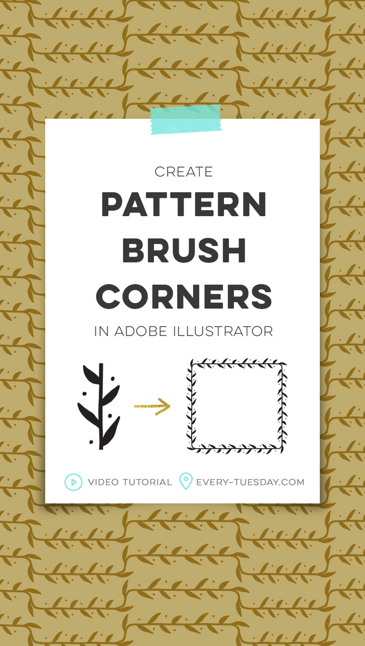 how to create pattern brushes with corners