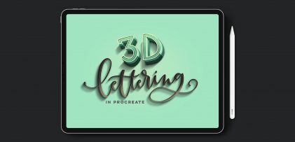New Course! 3D Lettering in Procreate