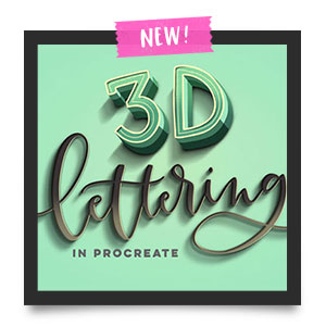 3d Lettering in Procreate