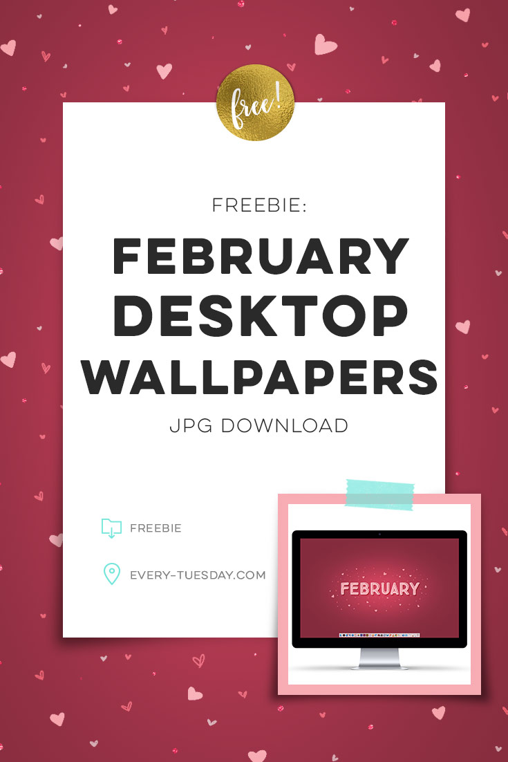 freebie February 2019 desktop wallpapers pinterest