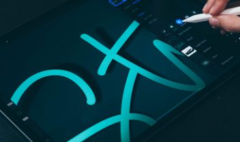 Create a peeling sticker lettering effect in procreate