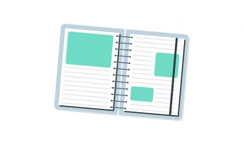 create a cute notebook icon in Adobe Illustrator
