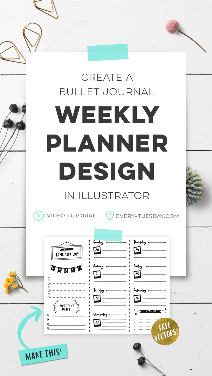 bullet journal weekly planner design pinterest