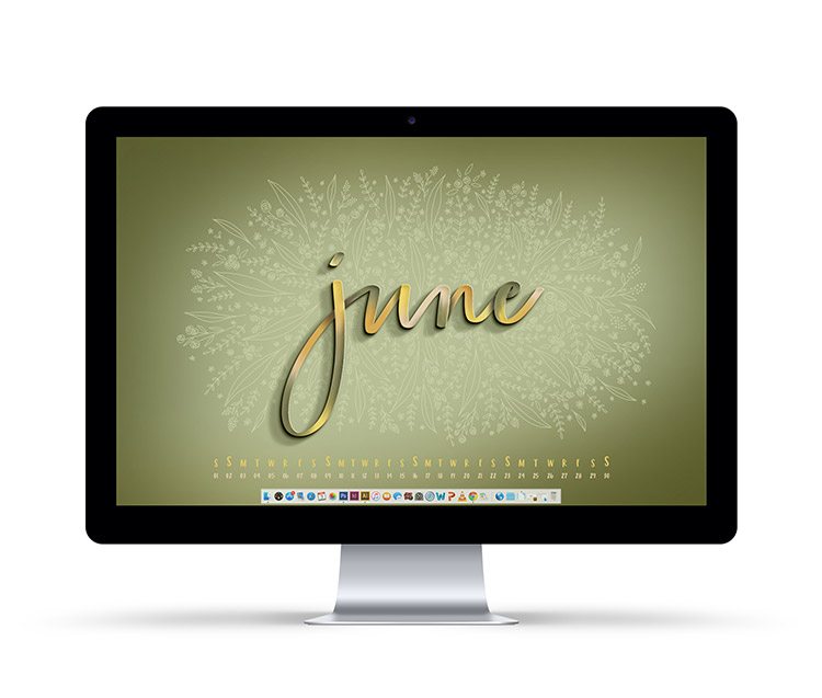 June 2019 desktop wallpapers with dates