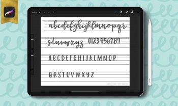 free procreate lettering guides and how to use them
