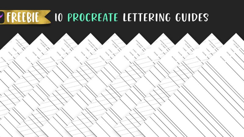 10 Procreate lettering guides