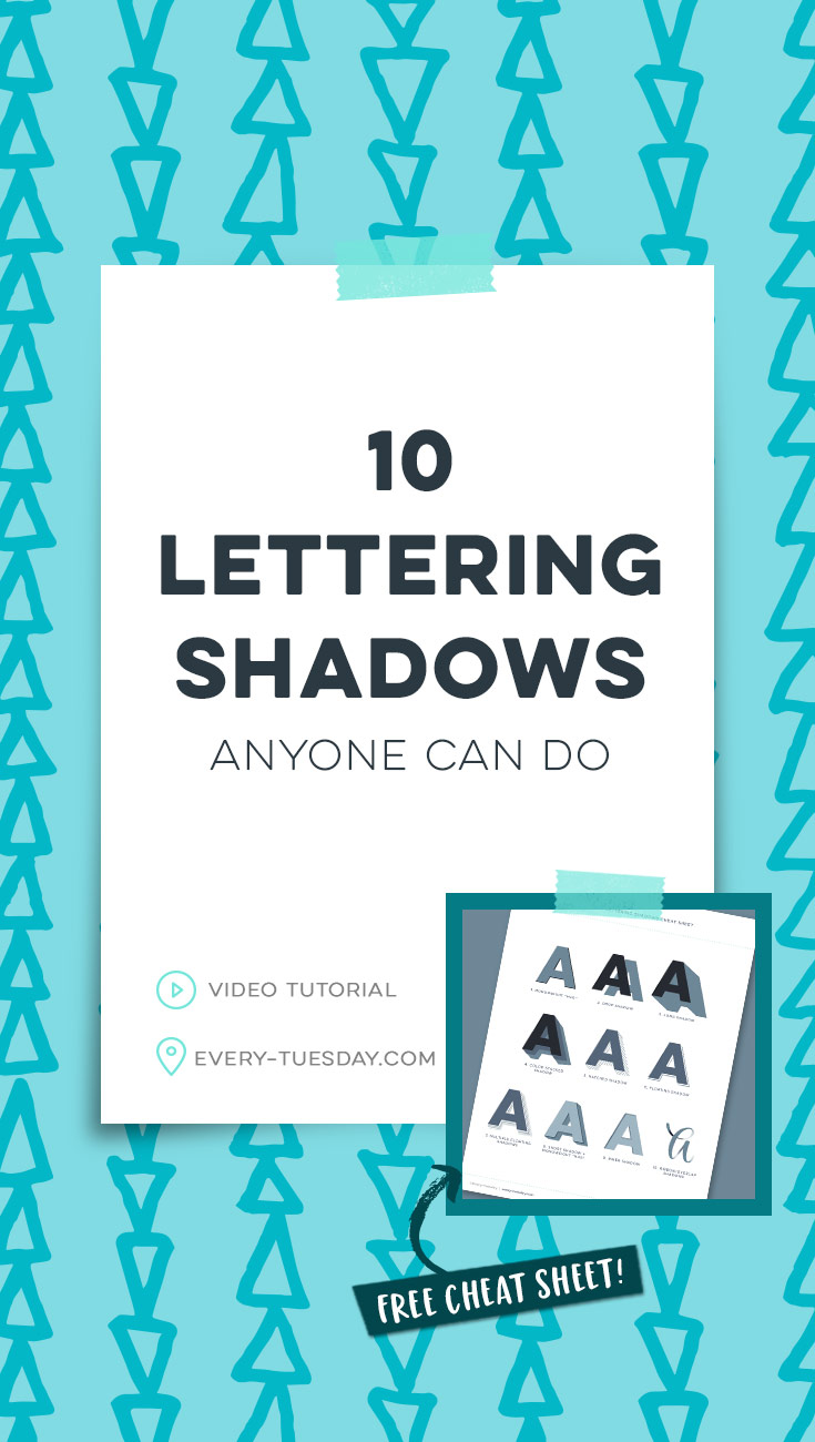 10 lettering shadows anyone can do