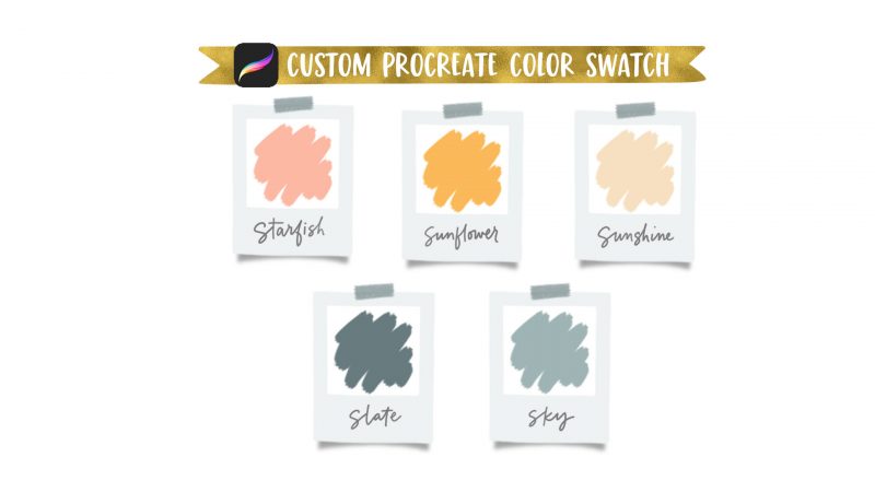 Procreate Color Swatch Brights