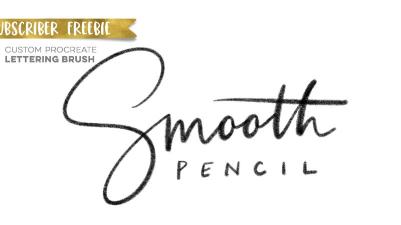 Subscriber Freebie Smooth Pencil