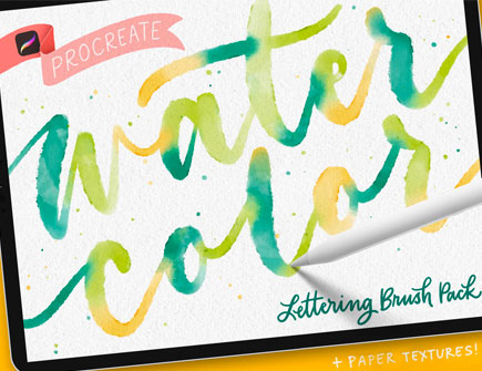 Watercolor Lettering Brushes