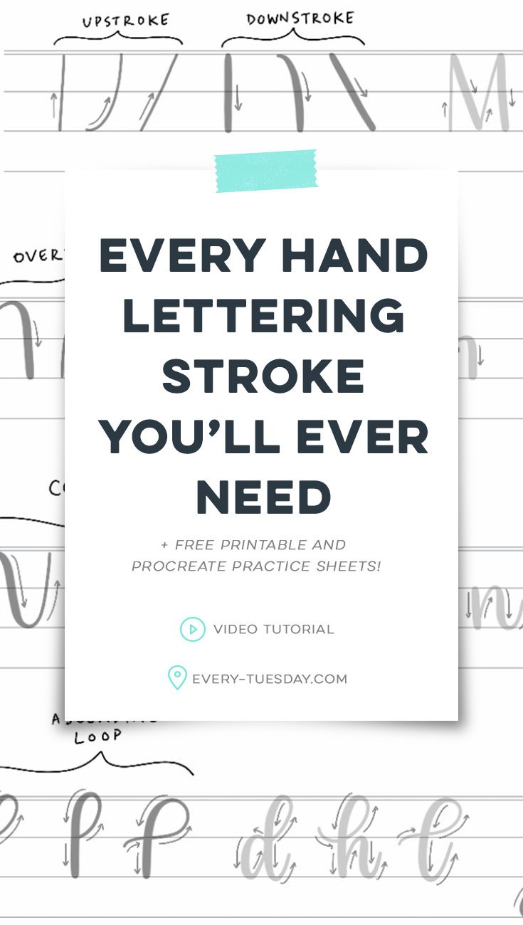 Printable Hand Lettering Practice Sheets