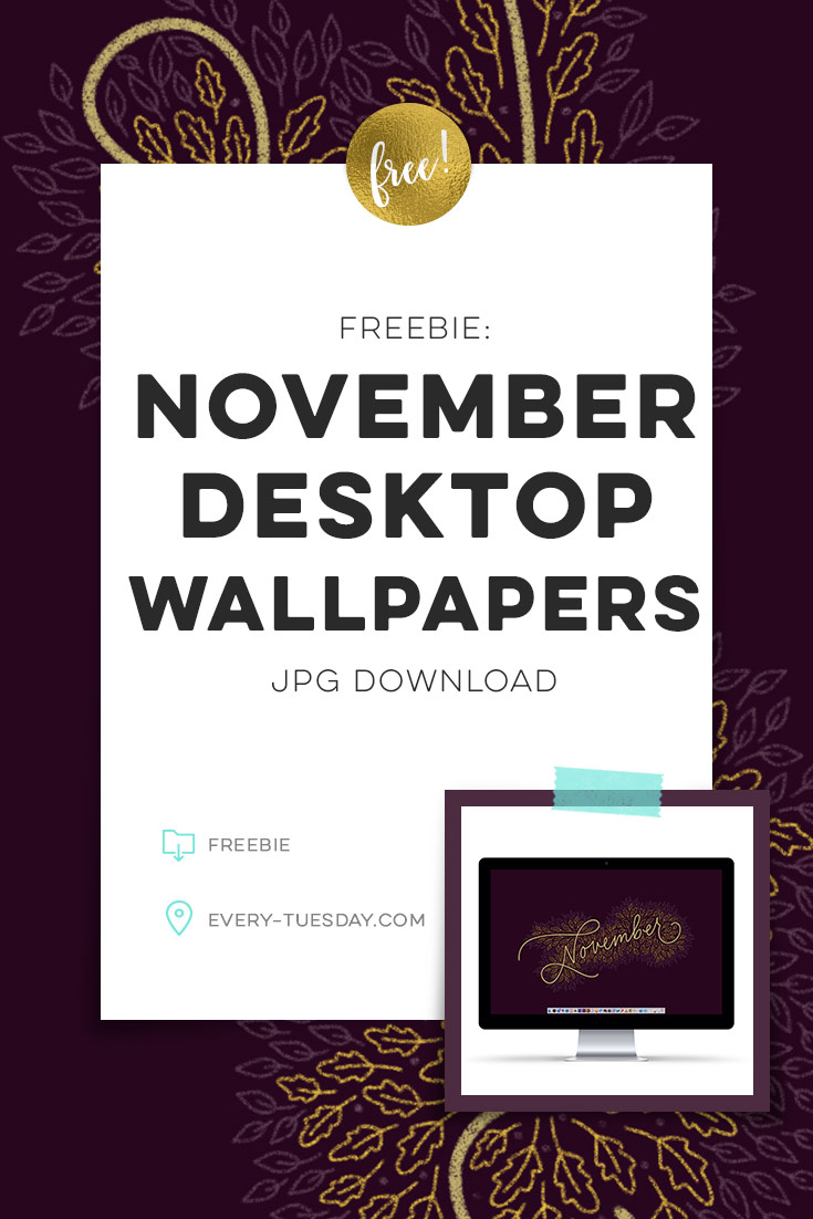 Freebie: November desktop wallpaper