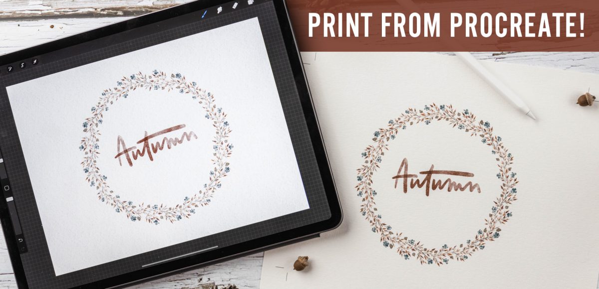 how to print artwork from procreate