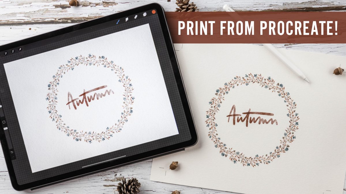 how to print artwork from procreate