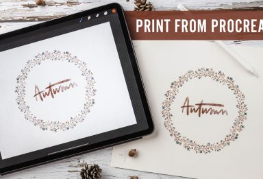 how to print artwork from procreate