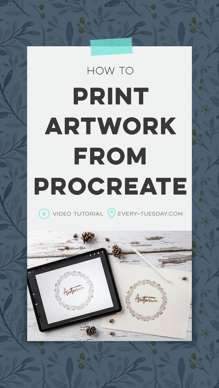 how to print artwork from procreate