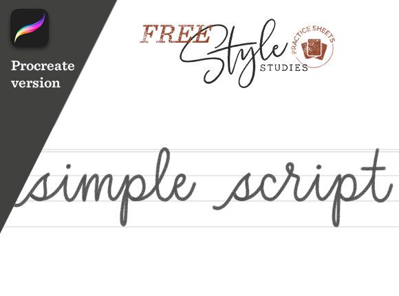 Style Studies Ep: 2 Simple Script Procreate
