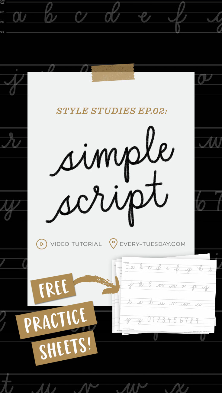 style studies: simple script