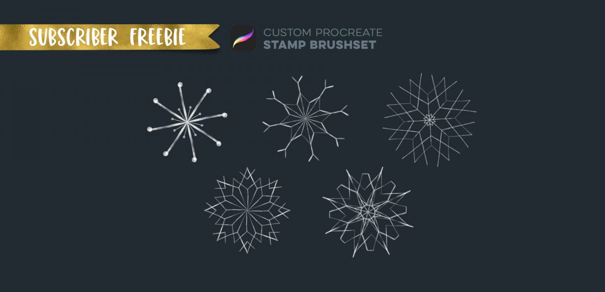 Subscriber Freebie Snow Stamps