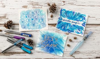 3 winter watercolor texture tricks