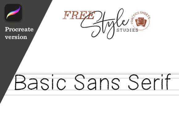 Style Studies Ep:3 Sans Serif Procreate