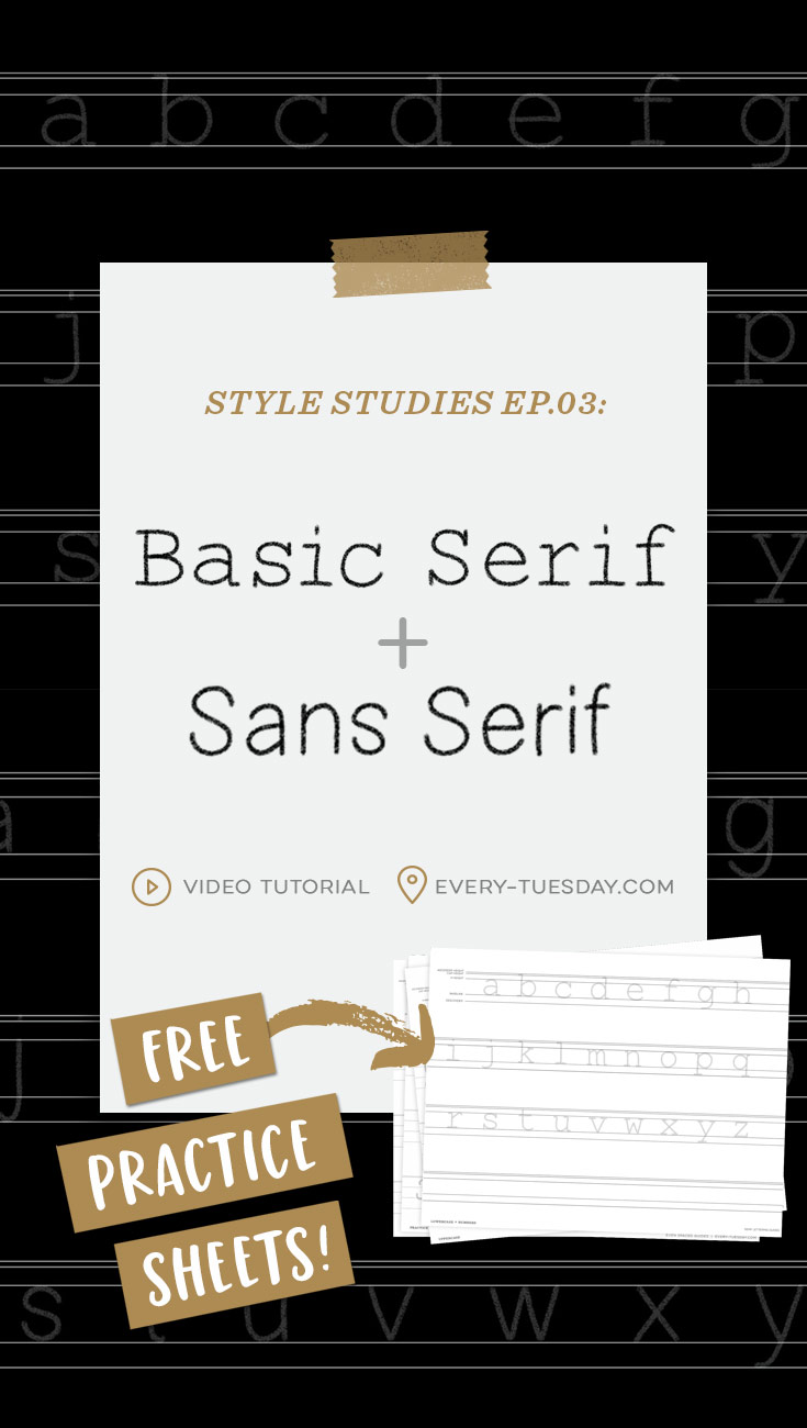 serif + sans serif lettering the right way