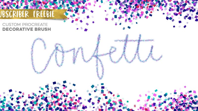 Confetti Procreate Brush