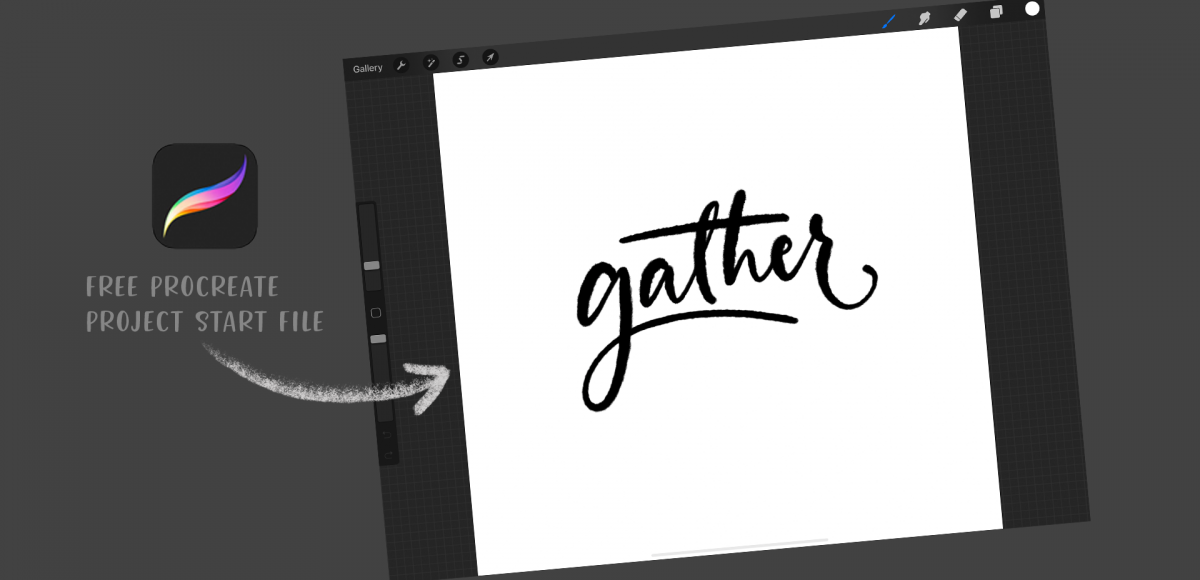 Gather starter file for procreate